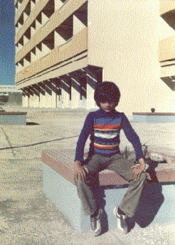 Me in 1979 in Cite des 600 Logements. The tree were tiny.